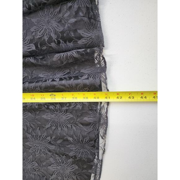 Vintage Jolie Madame Dress Juniors 5 Black Lace Strapless Fit & Flare Whimsygoth - Picture 7 of 10